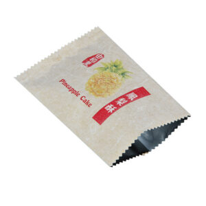 Color printed pineapple crisp cotton paper bag aluminum foil film middle seal back seal pastry bag