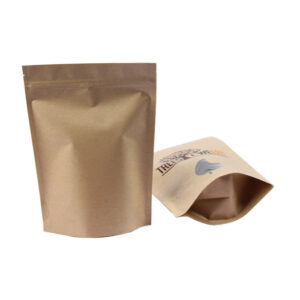 Production of dried fruit bags, open window transparent kraft paper self-supporting ziplock bags